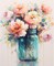 Flowers in Bottle Paint-by-Numbers Kit for Adults (16x20") – Beginner DIY Canvas Oil Painting Kit for Home Wall Decor & Gifts
